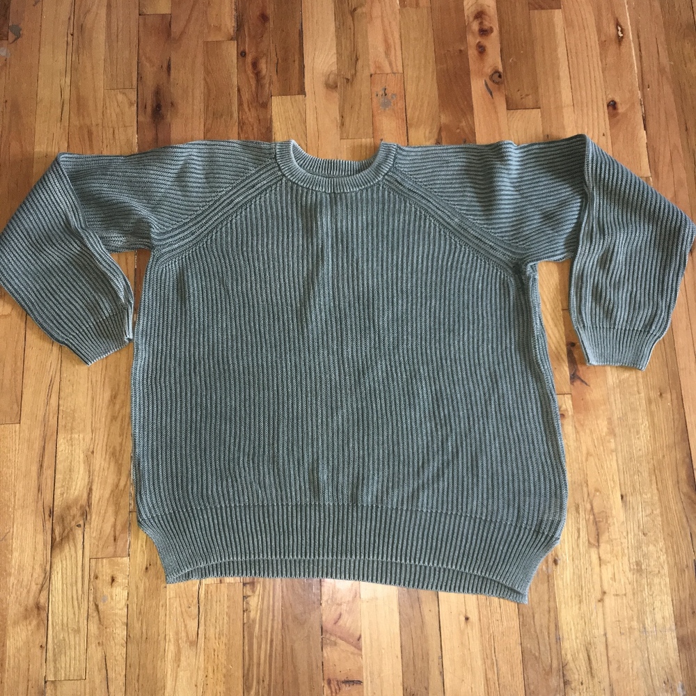 UO Cable Knit Sweater Olive